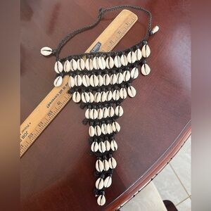 Vintage Cowrie Shell Choker Necklace